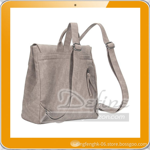 Durable Embossed Flap Women Backpack